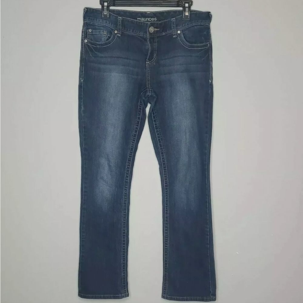 Maurices Women's Dark Wash Bootcut Denim Blue Jeans Size 9/10 Regular